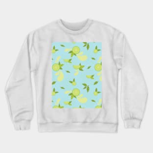 Citrus Splash Seamless Surface Pattern Design Crewneck Sweatshirt